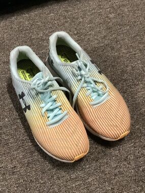 Under Armour Peach to Light Blue Gradient Running Sneakers